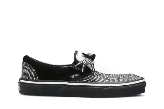 Кошмар перед Рождеством x Классические слипоны Vans, черный