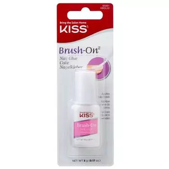 Косметическая кисть Brush On Pegamento para Uas Kiss, Transparente