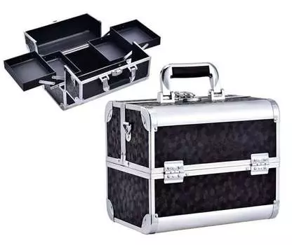 Косметический кейс 30,5х20,5х25см, черный, Trip Story, черный