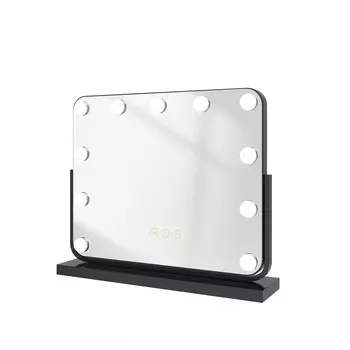 Косметическое зеркало с подсветкой Emke, черный