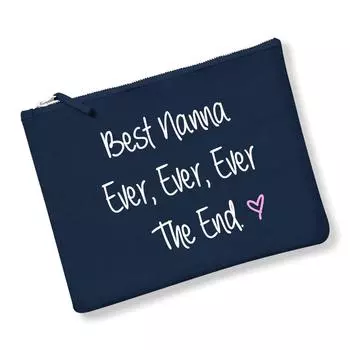 Косметичка Best Nanna Ever Ever Ever The End Темно-синяя, серая или розовая 60 SECOND MAKEOVER, темно-синий