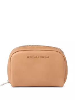 Косметичка Brunello Cucinelli с застежкой-молнией, нейтральный