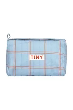 Косметичка CHECK POUCH Tinycottons, синий