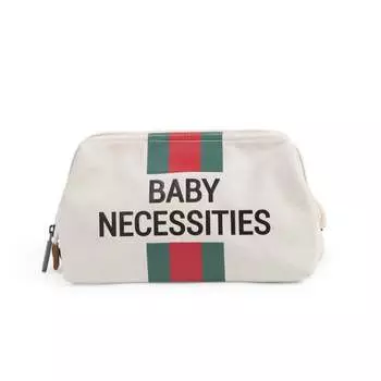 Косметичка CHILDHOME Baby Necessities, в полоску, зелено-красная, 15x25x13 см, FILIBABBA, разноцветный
