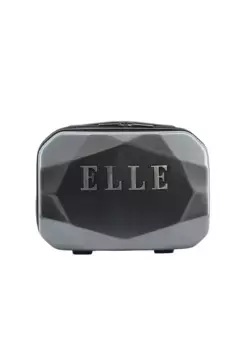Косметичка Elle, внутри полностью на подкладке, антрацит