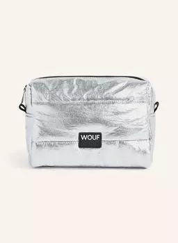 Косметичка глянцевая WOUF, серебряный