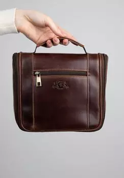 Косметичка HANGING BEAUTY CASE HEATHROW SID & VAIN, цвет braun-cognac