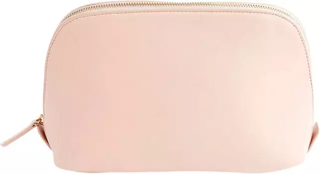 Косметичка Large Leather Cosmetic Bag ROYCE New York, светло-розовый