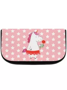 Косметичка Mr & Mrs Panda Einhorn Dame ohne Spruch, цвет rot pastell