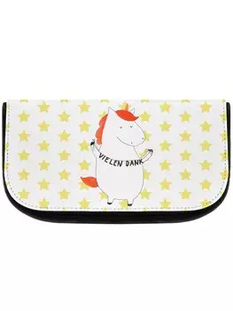 Косметичка Mr & Mrs Panda Einhorn Dankeschn ohne Spruch, белый
