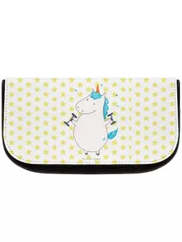Косметичка Mr & Mrs Panda Einhorn Fitness ohne Spruch, белый