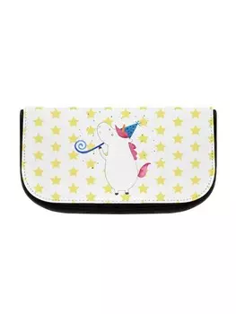 Косметичка Mr & Mrs Panda Einhorn Party ohne Spruch, белый