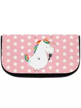 Косметичка Mr & Mrs Panda Einhorn Snger ohne Spruch, цвет rot pastell