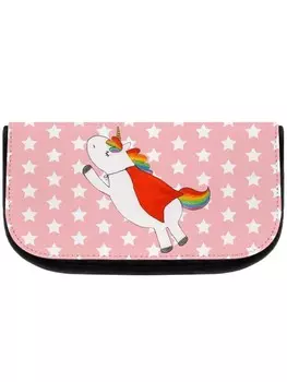 Косметичка Mr & Mrs Panda Einhorn Super ohne Spruch, цвет rot pastell