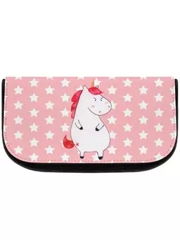 Косметичка Mr & Mrs Panda Einhorn Wut ohne Spruch, цвет rot pastell