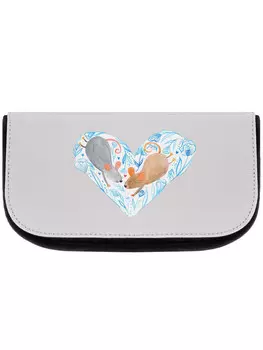 Косметичка Mr & Mrs Panda Muse Herz ohne Spruch, пастельно-серый
