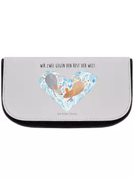Косметичка Mr & Mrs Panda Muse Herz, пастельно-серый