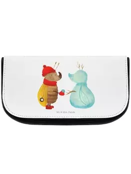 Косметичка Mr & Mrs Panda Nachtfalter Schneemann ohne Spruch, белый