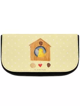 Косметичка Mr & Mrs Panda Vogel Haus ohne Spruch, пастельно-желтый