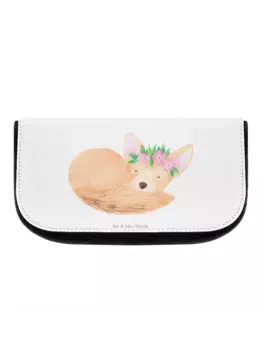 Косметичка Mr & Mrs Panda Wstenfuchs Blumen ohne Spruch, белый