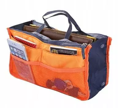 Косметичка-органайзер для женской сумочки Tunis, оранжевый, Pozostali producenci, оранжевый