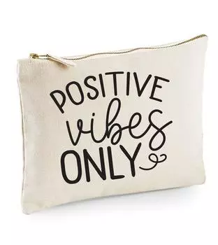 Косметичка Positive Vibes Only 60 SECOND MAKEOVER, бежевый