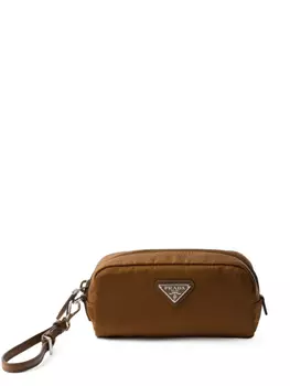 Косметичка Prada Re-Nylon, коричневый