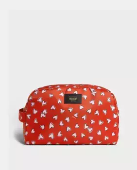 Косметичка размера XXL с ручкой Wouf, красный