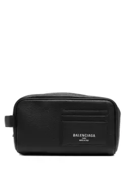 Косметичка с логотипом BALENCIAGA, черный