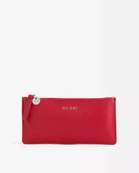Косметичка с застежкой-молнией и надписью спереди Parfois, красный