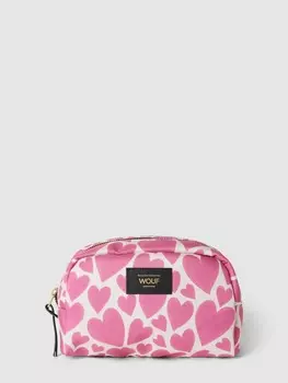 Косметичка со сплошным узором, модель "Розовая любовь" WOUF, розовый