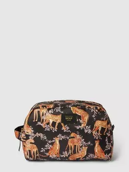 Косметичка со сплошным узором модель "Саломея" WOUF, черный
