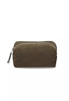 Косметичка SPLIT TOILETRY Massimo Dutti, темно-зеленый