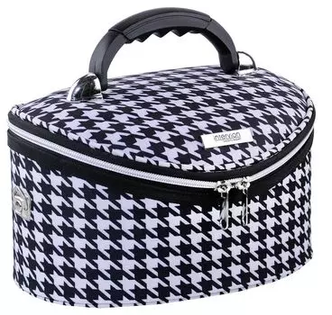 Косметичка среднего размера с узором «гусиные лапки» Inter Vion, 1 шт.