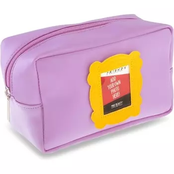 Косметичка в желтой рамке из сериала «Друзья» Косметичка в виде культового сериала «Друзья» Подарок в ностальгическом стиле Золотая персонализированная рамка Добавьте свою собственную фотографию Mad Beauty