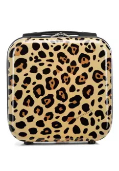 Косметичка WITTCHEN "Young", розовая дорожная косметичка из жесткого АБС-пластика с принтом / WITTCHEN, коричневый