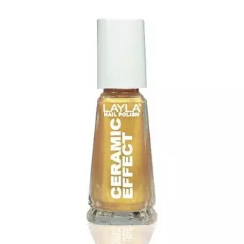 Косметика 1243R23-075 Лак для ногтей с керамическим эффектом Gold Finger 0,01 л Layla
