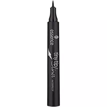 Косметика Tiny Tip Liner Водостойкая подводка для глаз 01 Глубокий черный макияж, Essence
