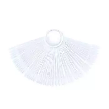 Косметика Zone Pattern веерные миндалины - 50 насадок - прозрачные, Cosmetics Zone