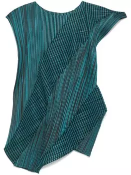 Космические лучи топ Pleats Please Issey Miyake, синий