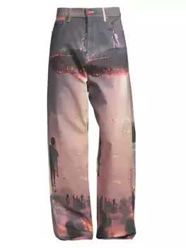 Космические мешковатые джинсы Members Of The Rage, цвет space print