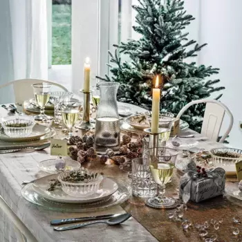 Костяной фарфор Глубокая тарелка Filo Plata El Corte Ingls, белый