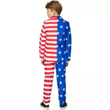 Костюм Americana для мальчиков 4–16 лет с флагом США Suitmeister