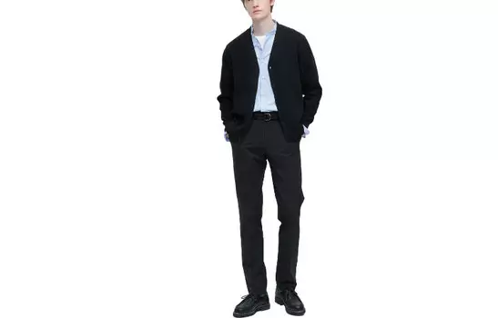 Костюм Брюки Мужские Черные Uniqlo, черный