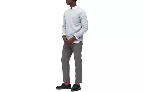 Костюм Брюки Мужские Небесно-Серые Uniqlo, серый