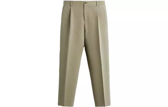 Костюм Брюки Мужские Средне-зеленые Zara, зеленый