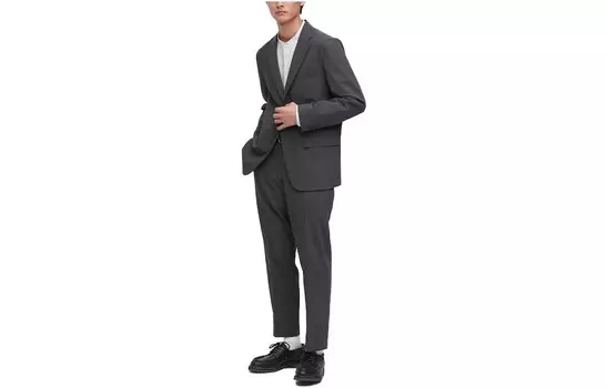 Костюм Брюки Мужские Темно-Серые Uniqlo, темно-серый