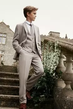 Костюм: брюки (от 12 месяцев до 16 лет) Next, коричневый