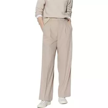 Костюм Брюки Женские Бежевые Uniqlo