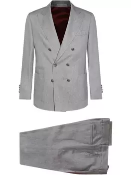 Костюм Brunello Cucinelli из смесовой альпаки, серый